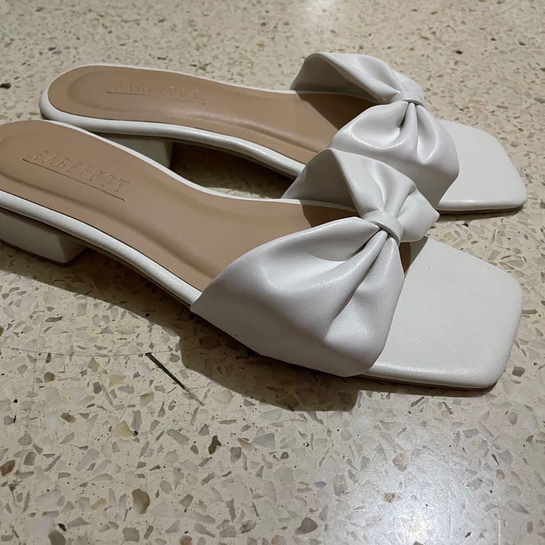 Half Inch Heels Half Inch Heels in White, Women's Fashion, Footwear, Flats & Sandals on ...