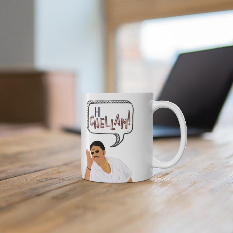Hi Chellam Mug | Funny Tamil Mug, Tamil Movie, Tamil Cinema, Indian Movie  Art, Tamil Gift