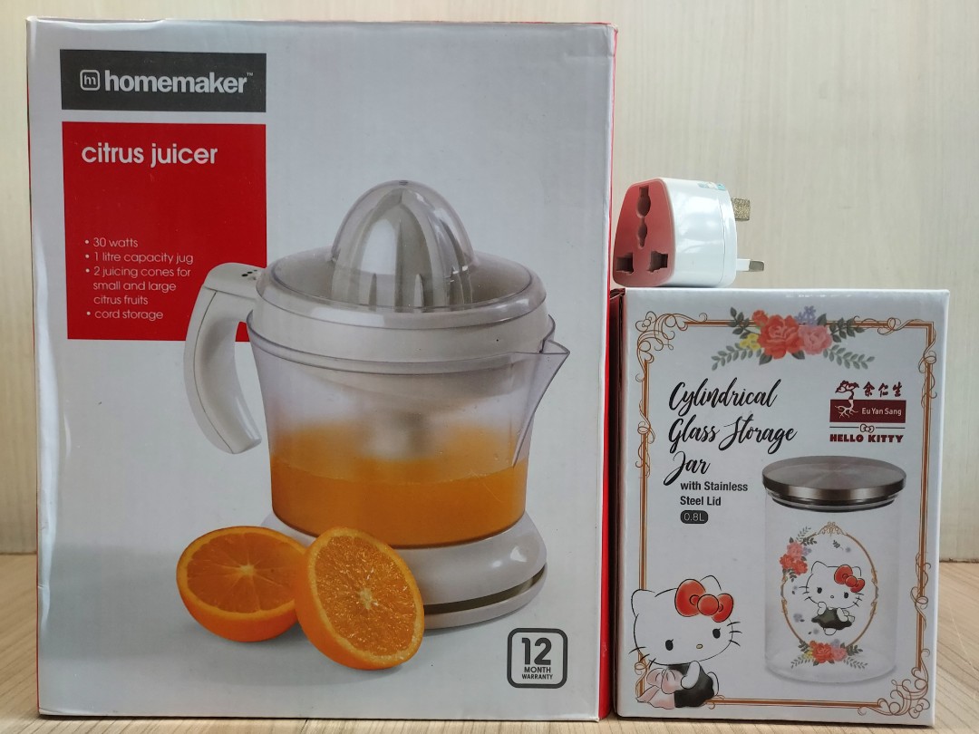 Homemaker Juicer Buy Now for FREE Hello Kitty Jar and Travel Adapter