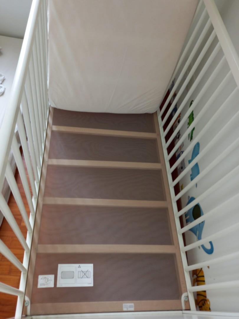 Ikea baby cot + John Lewis mattress, Babies & Kids, Baby Nursery & Kids