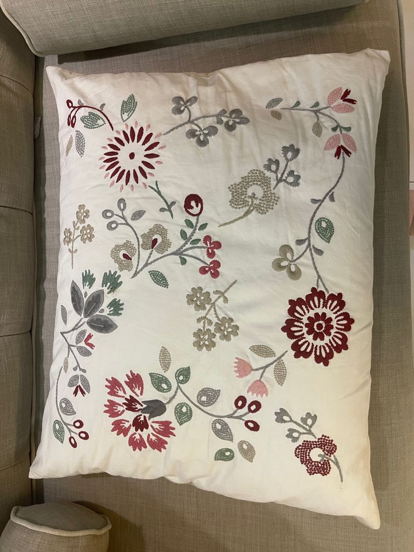 Ikea embroidered cushion outlet
