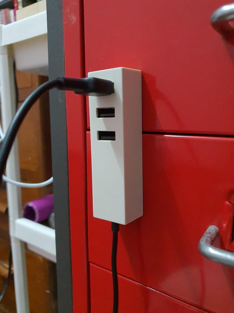 IKEA LORBY USB Charger with clamp (white), TV & Home Appliances, TV