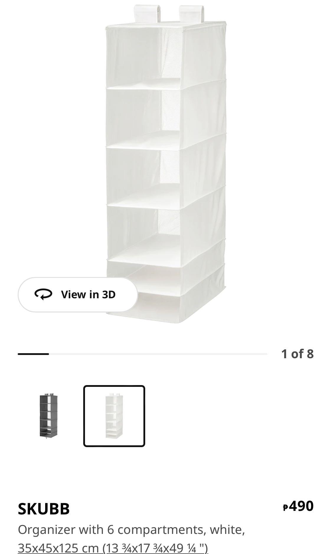 IKEA skubb 6 layer organizer + box with compartments , Furniture & Home