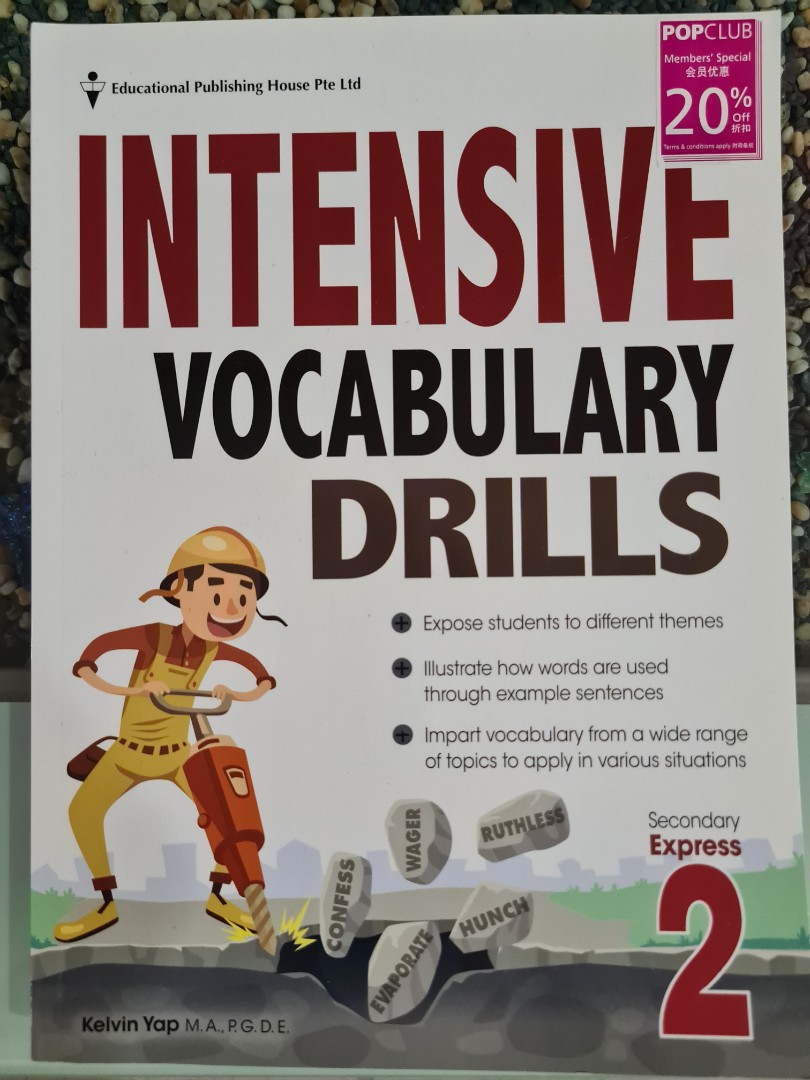 Intensive Vocabulary Drills, Secondary 2, Hobbies & Toys, Books