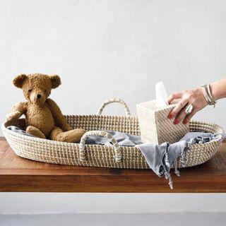 Island Living Seagrass Baby Changing Basket