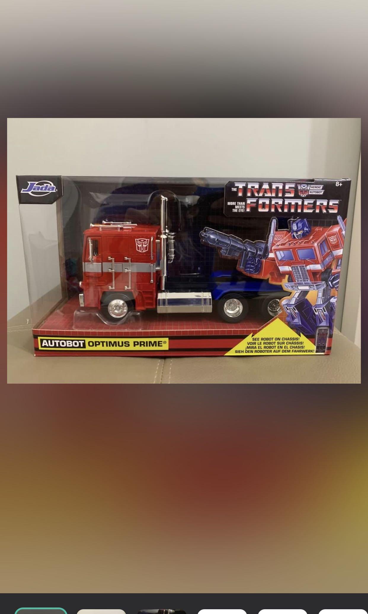 JADA 99524 TRANSFORMERS G1 1/24 DIECAST MODEL CAR AUTOBOT OPTIMUS PRIME 