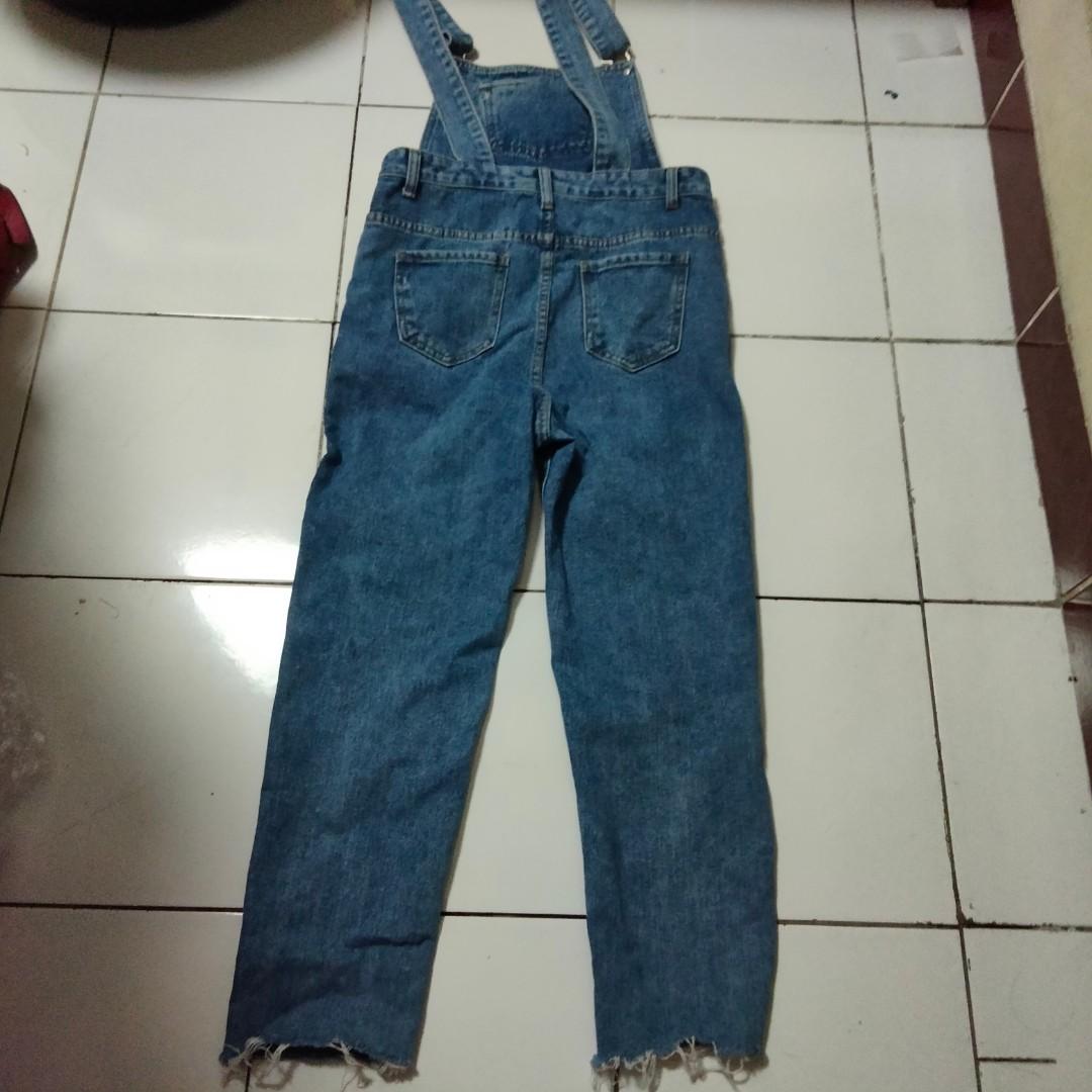 Jumpsuit boyfriend jeans rumbai, Fesyen 