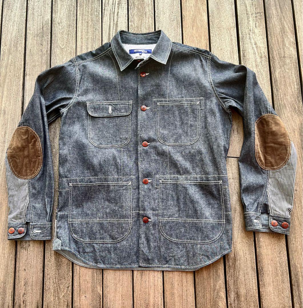 Junya Watanabe MAN Denim Check Overshirt Jacket