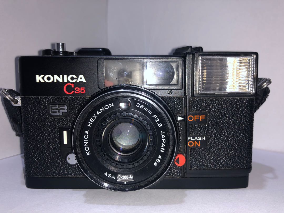 KONICA C35 EF (w/ timer and flash working), Photography, Cameras on