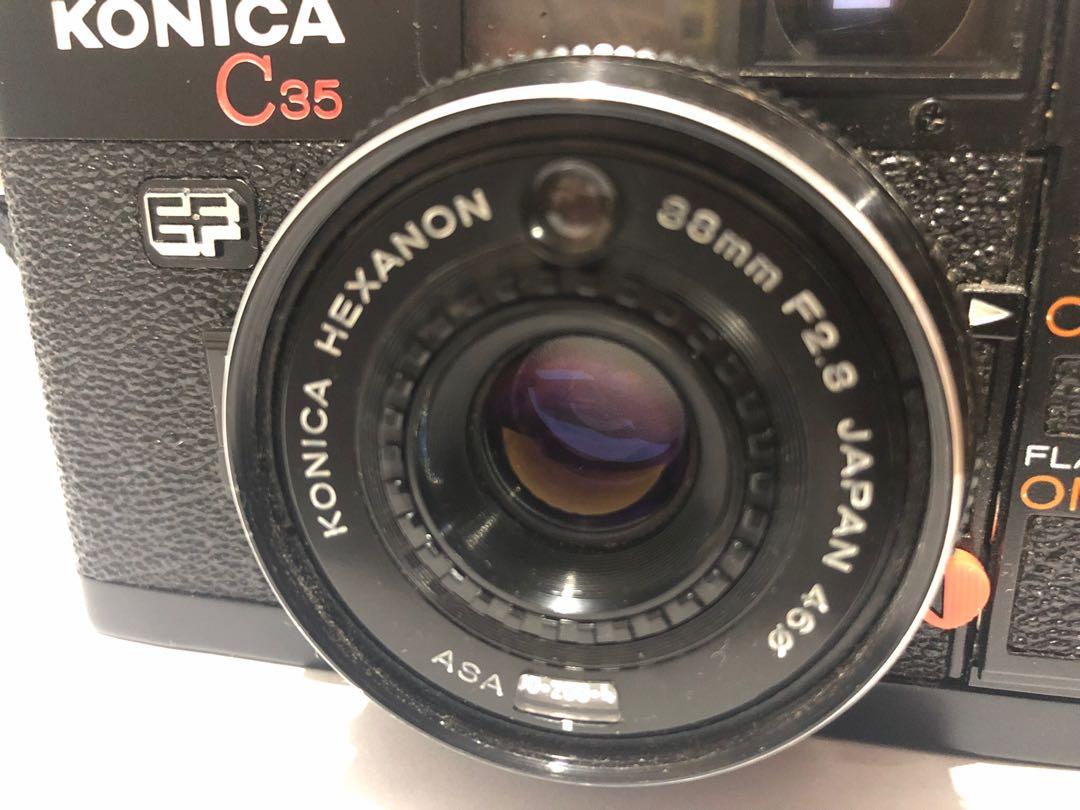KONICA C35 EF (w/ timer and flash working), Photography, Cameras on