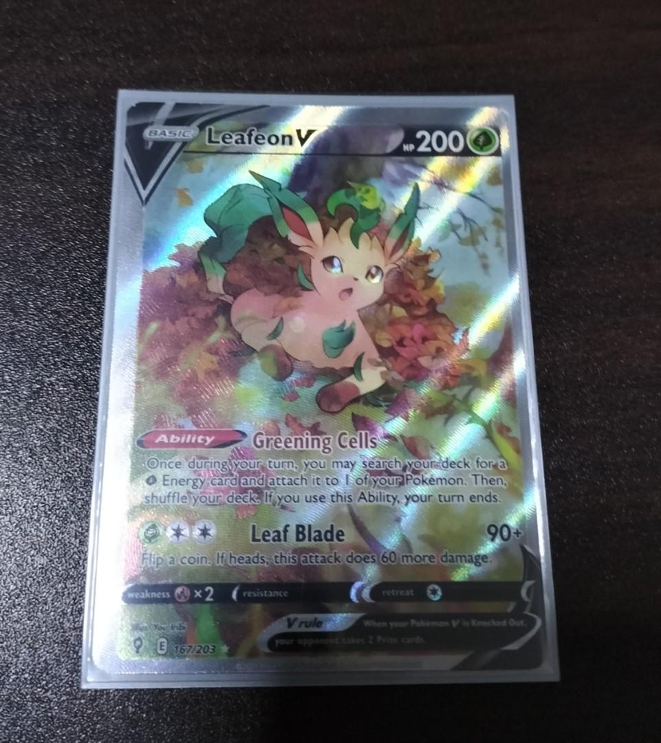 LEAFEON V ALTERNATE ART NEAR MINT EVOLVING SKIES POKEMON TCG CARDS NOT CHARIZARD Pikachu LUGIA RAYQUAZA, Hobbies & Toys, Toys & Games on Carousell LEAFEON V ALTERNATE ART NEAR MINT EVOLVING SKIES POKEMON TCG CARDS NOT CHARIZARD Pikachu LUGIA RAYQUAZA, Hobbies & Toys, Toys & Games on Carousell