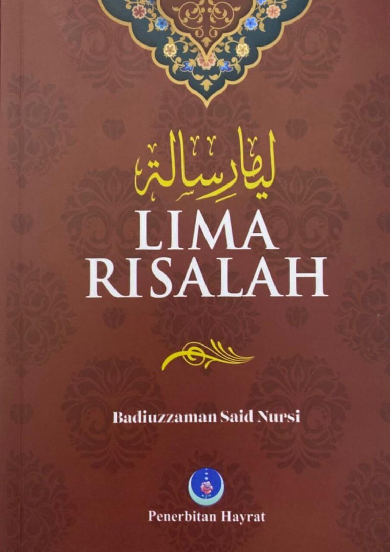 LIMA RISALAH (Category: Storybooks) located in Kuala Lumpur. Submitted by ibnusyah (Listing ID 1145165895, Image 1). Description: Lima Risalah 🔴 Sinopsis : Lima Risalah merupakan buku yang mengumpulkan risalah-risalah asas daripada koleksi Risalah An-Nur. Antara Risalah-risalah asas adalah : 1⃣ Kalimah Pertama menafsirkan kalimah Basmalah secara maknawi. 2⃣ Hujah keimanan ke-10 merupakan risalah yang menjelaskan al-imanu billah (beriman kepada A