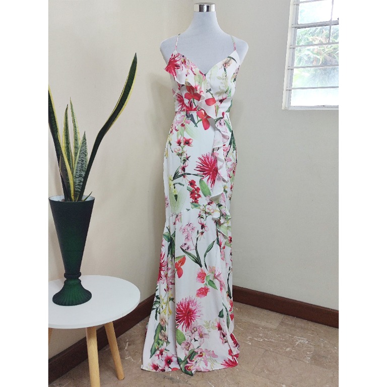 Lipsy floral online maxi dress