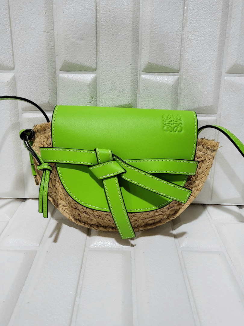 Loewe gate straw mini bag, Luxury, Bags & Wallets on Carousell