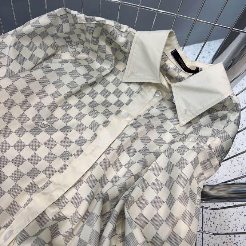 Louis Vuitton white damier skirt and jacket preorder, Luxury, Apparel on  Carousell