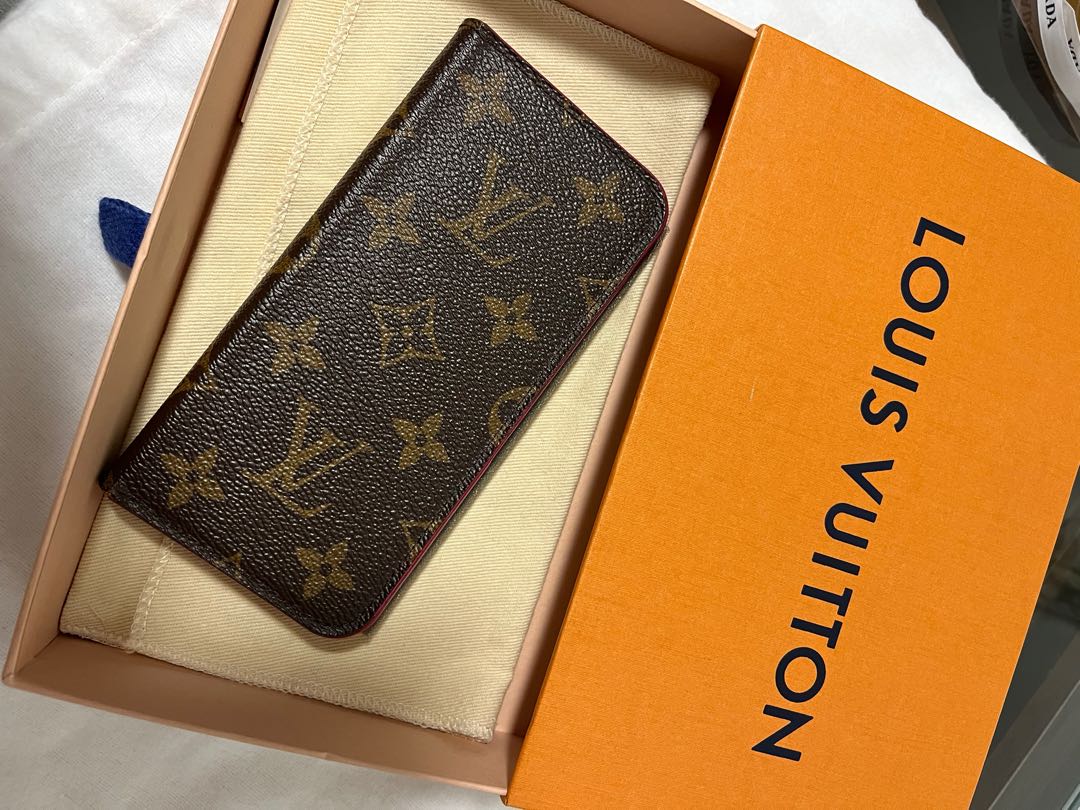 iPhone 13 Pro Louis Vuitton Zipper Wallet Folio Case - Luxury