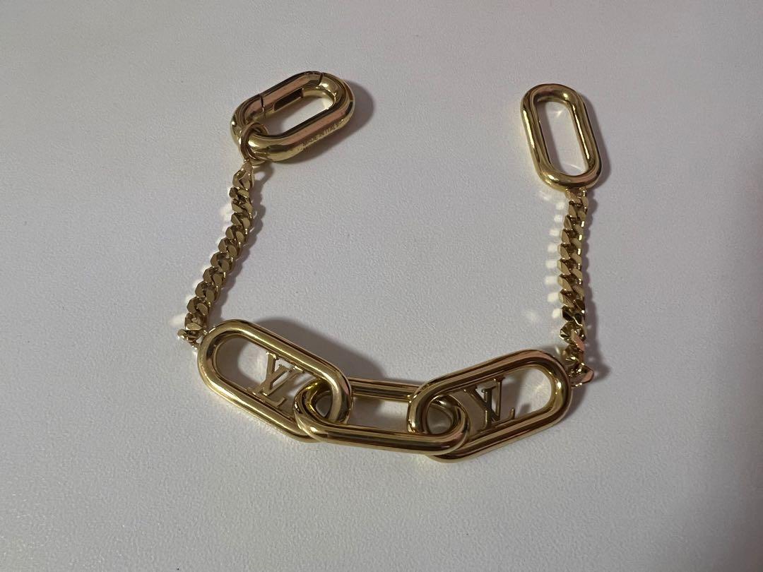 Louis Vuitton RARE Chain Link Bracelet-Monogram MINT Rose Gold Tone, Unisex