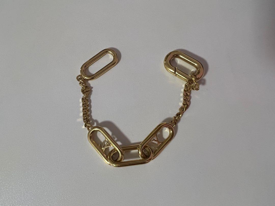 Louis Vuitton Mini Signature Chain Bracelet, Gold, M
