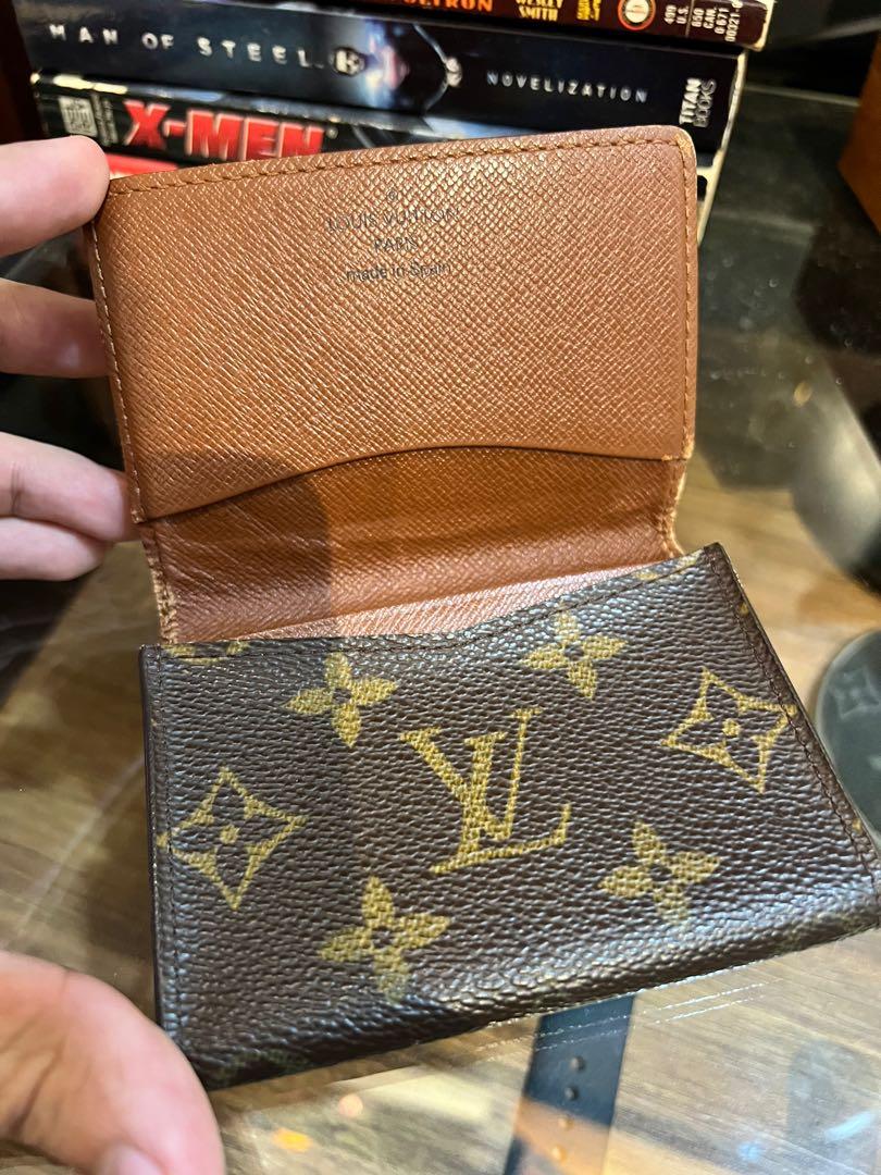 Lv monogram card holder fold envelope, Luxury, Bags & Wallets on
