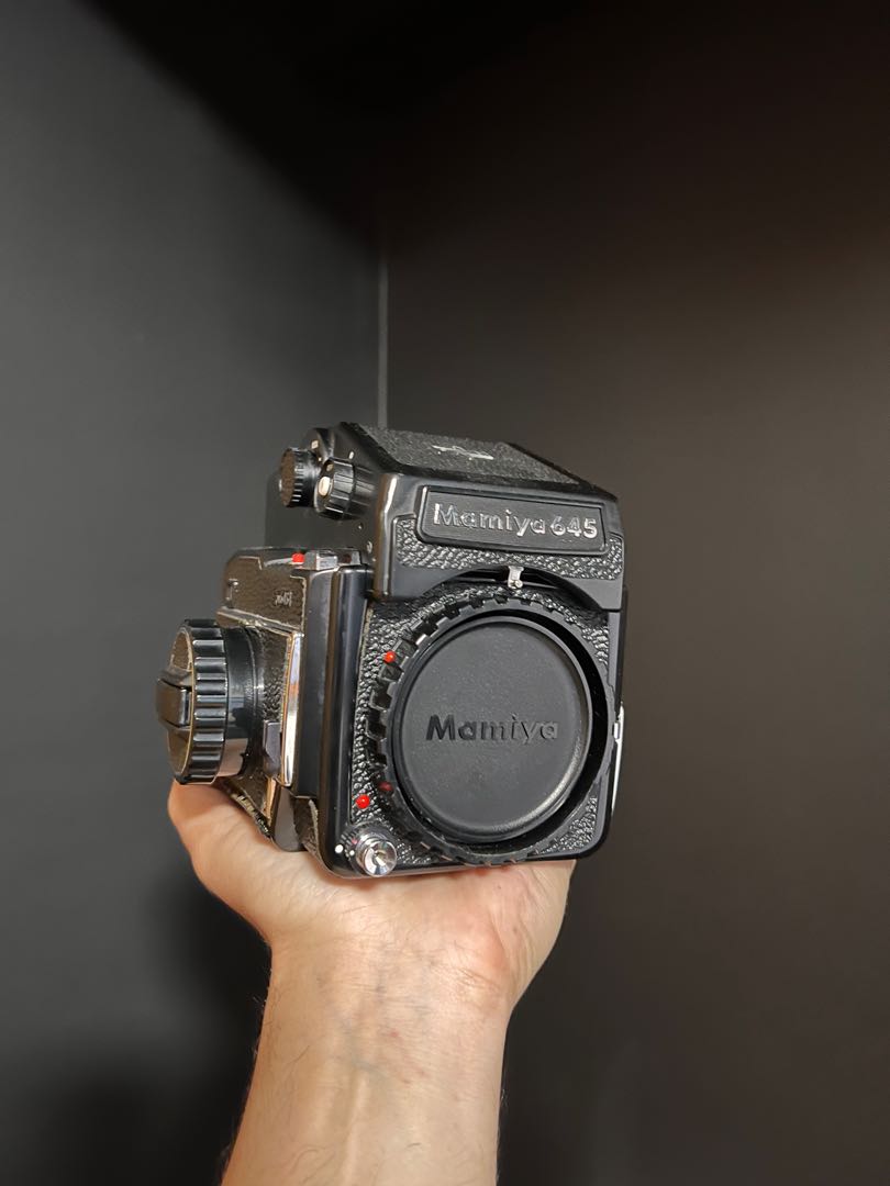 Mamiya m645 with Prism Viewfinder, Photography, Cameras on Carousell