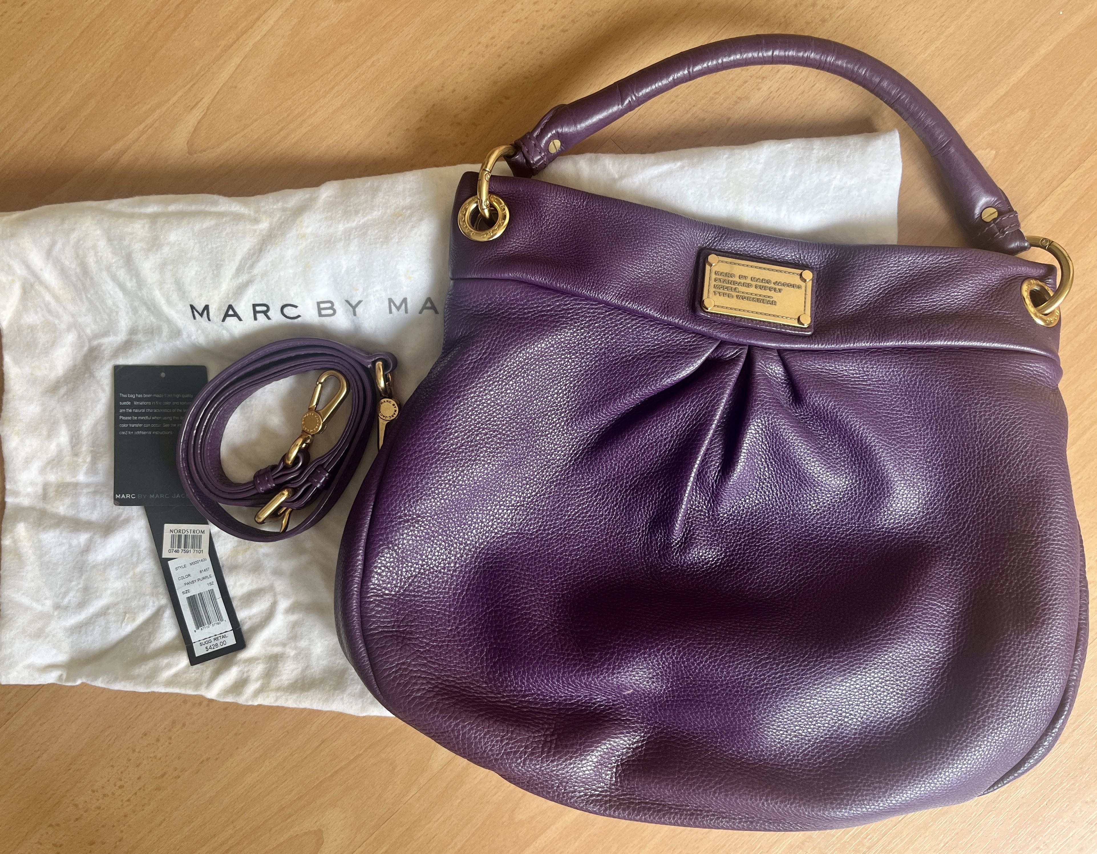 Marc by marc shop jacobs purple bag