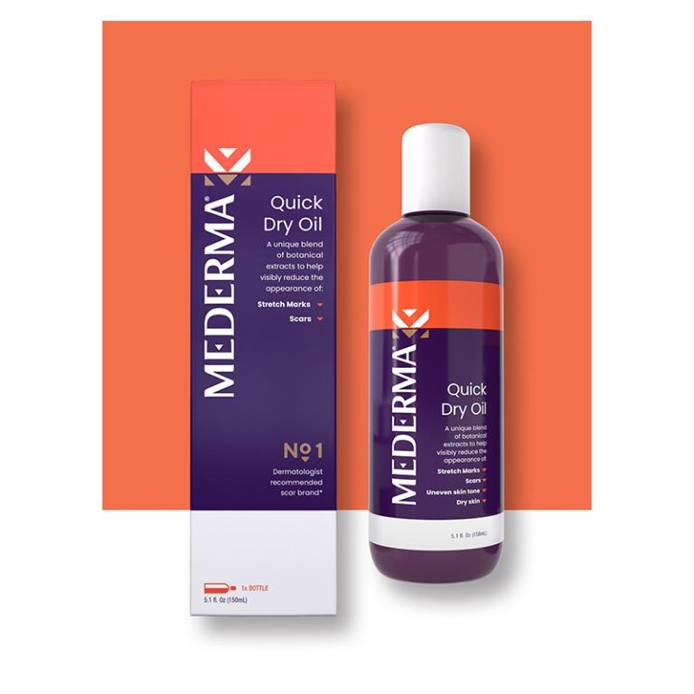 Mederma Quick Dry Oil for scars, stretch marks, uneven skin tone and