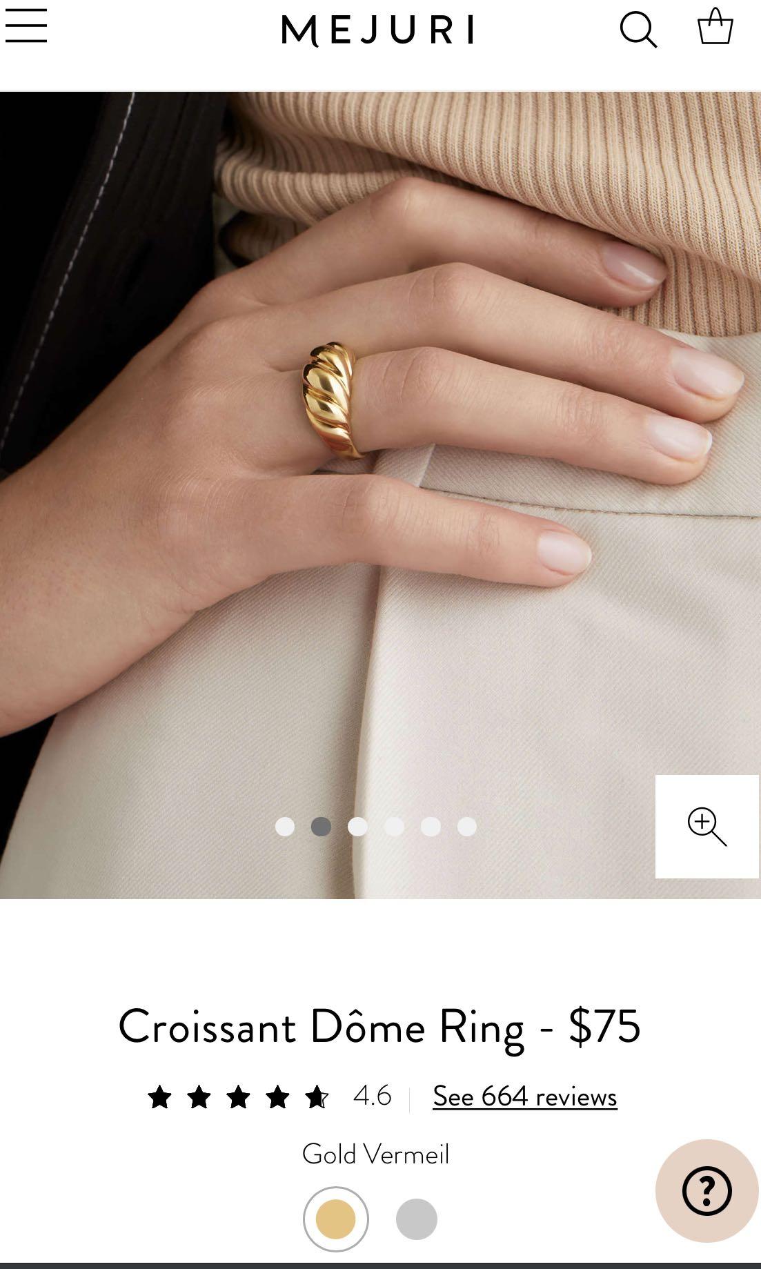 Mejuri hotsell croissant ring