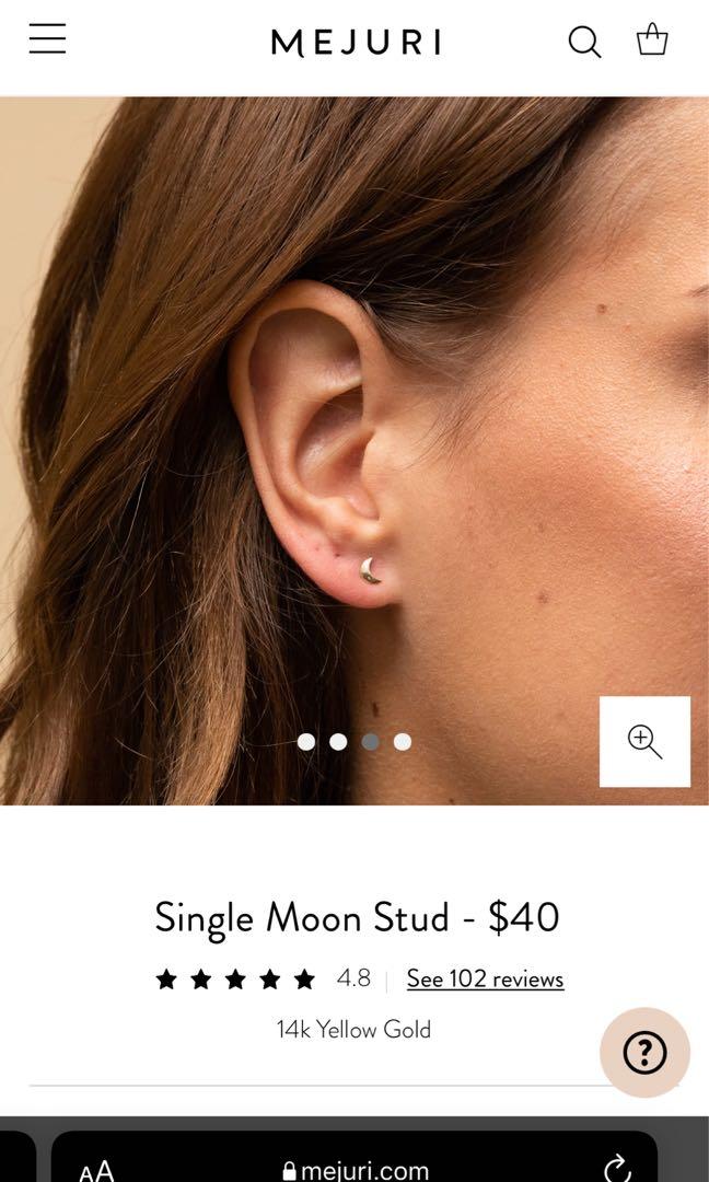 Mejuri 14k store solid gold studs