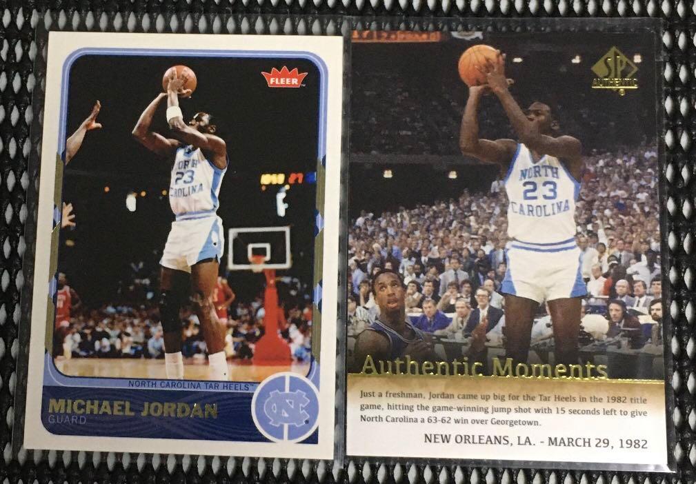 Michael Jordan SP Authentic Fleer Retro North Carolina Card Lot