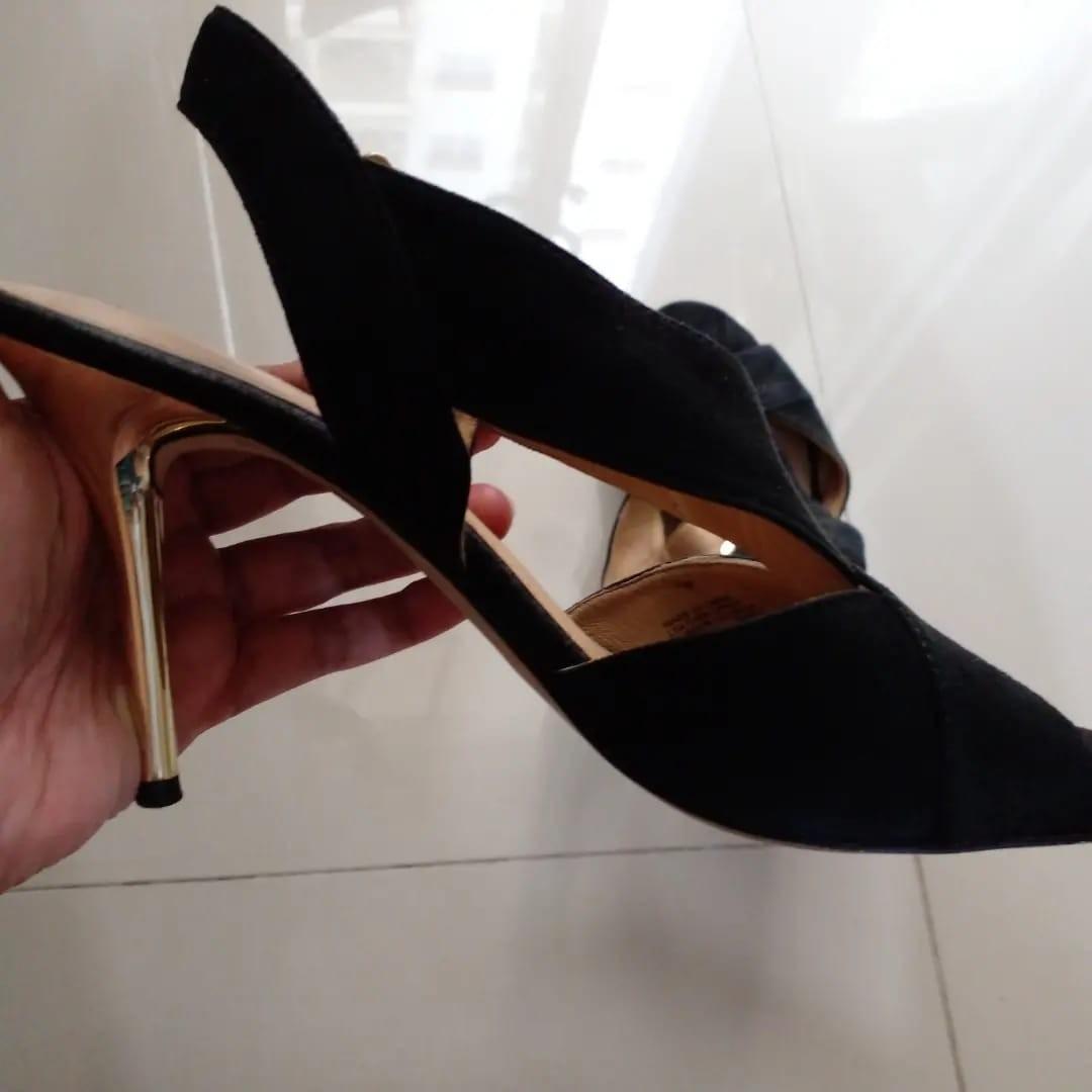 Michael Kors Becky Sandals Heels on Black size 38 5 Fesyen Wanita