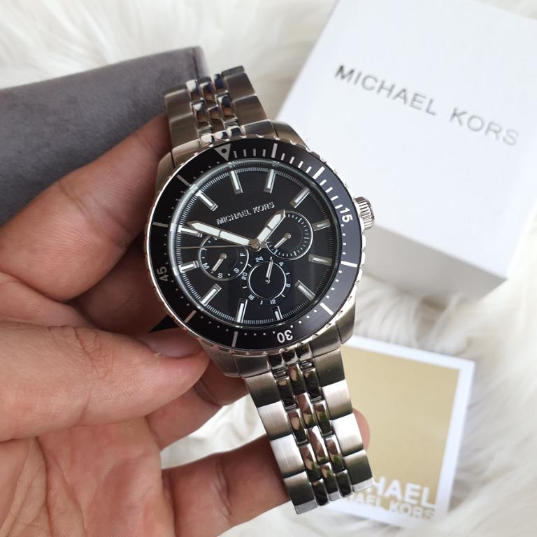 Michael Kors Cunningham MK7156 Multifunction Gold Black Dial Stainless  Steel Watch With 1 Year Warranty For Mechanism, Men's Fashion, Watches &  Accessories, Watches on Carousell