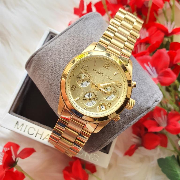 Ladies michael kors runway chronograph watch mk5055 2025