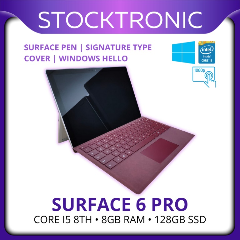 Tablette Microsoft Surface Pro 6 Core i5-8250U - 8GB 256GB 12.3