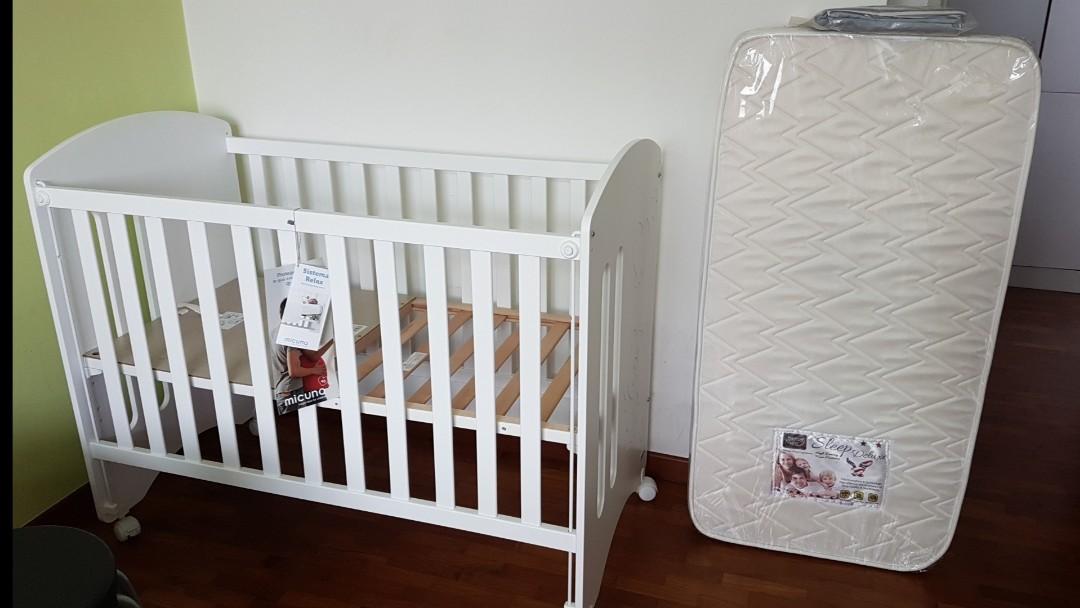 Micuna Sweet Globito Bear Baby Cot Cosleep Bed with Relax System