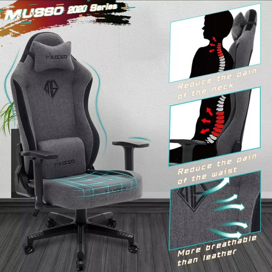 Musso fabric gaming clearance chair
