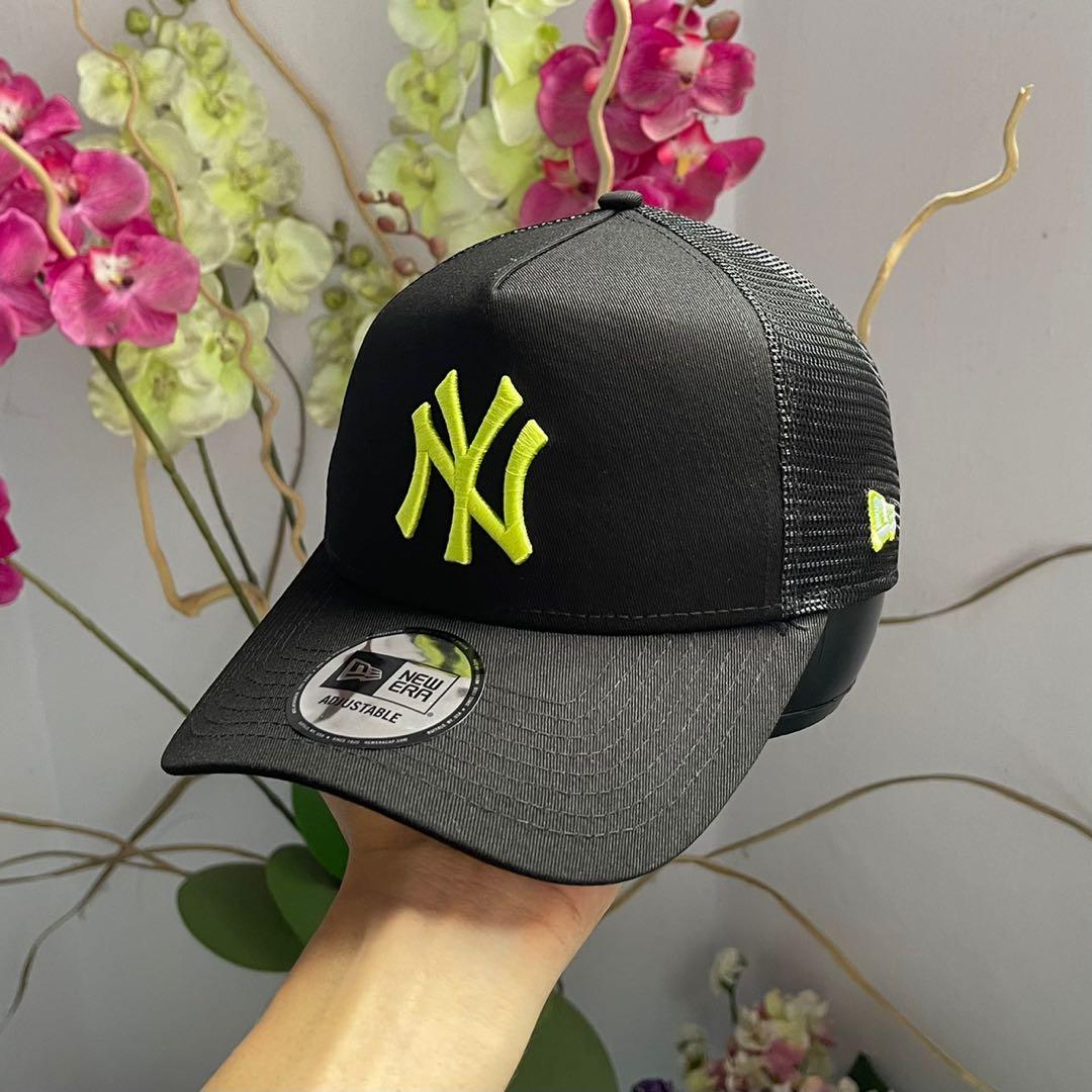 Yankees black trucker hat new arrivals