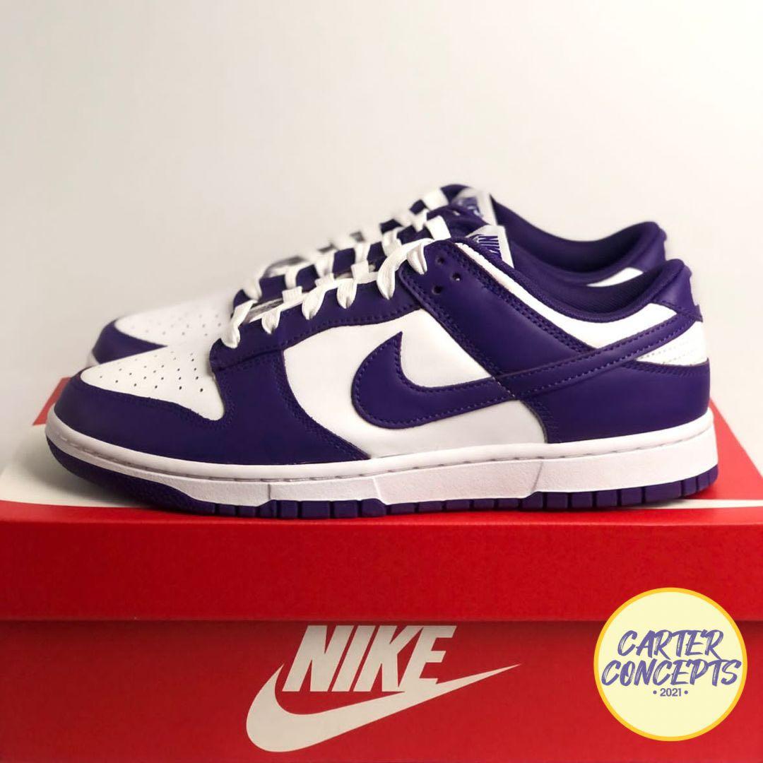 Nike Dunk Low Court Purple, Men's Fashion, Footwear, Sneakers on Carousell