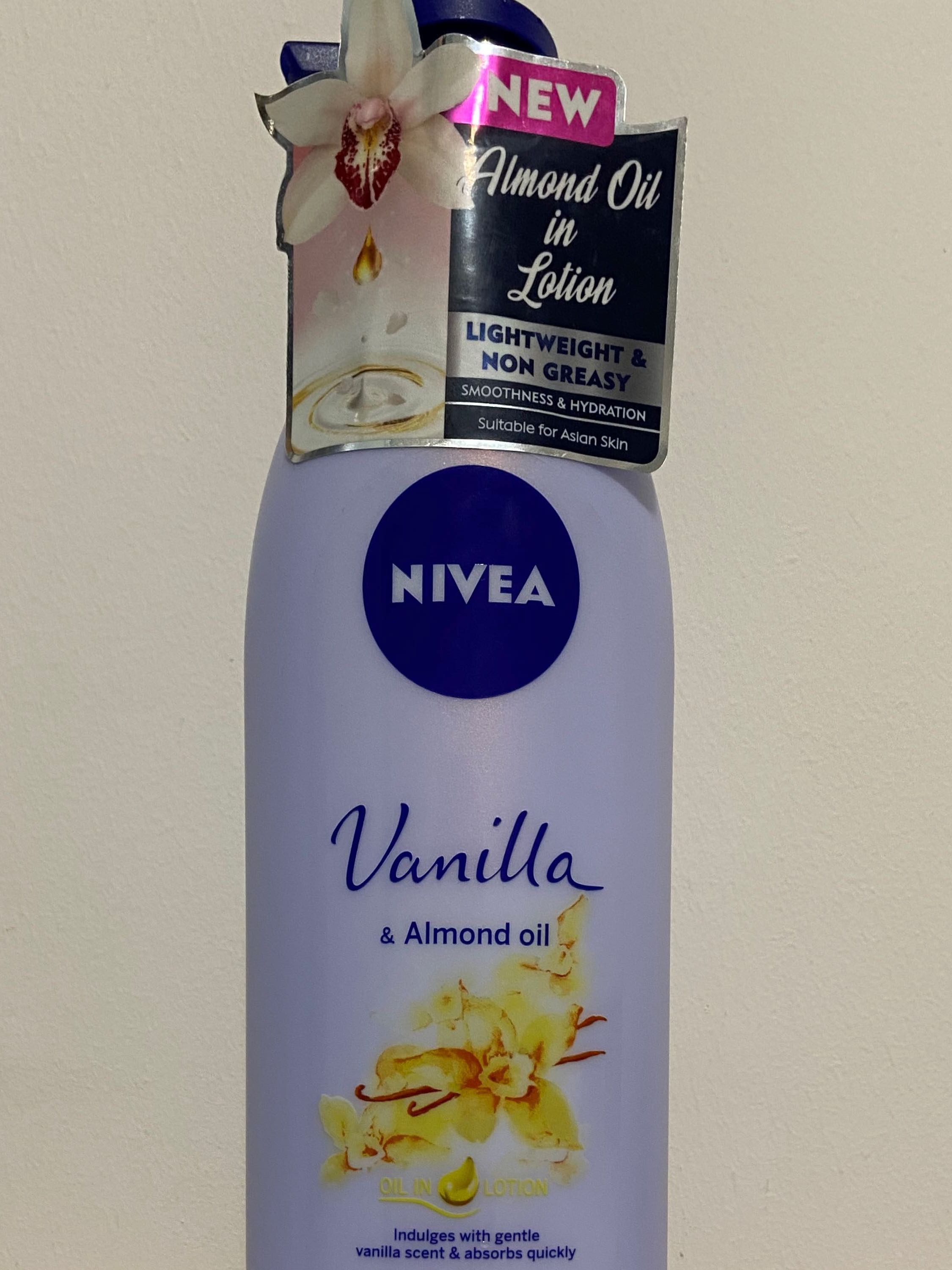NIVEA Vanilla and Almond Oil Body Lotion, Beauty & Personal Care, Bath