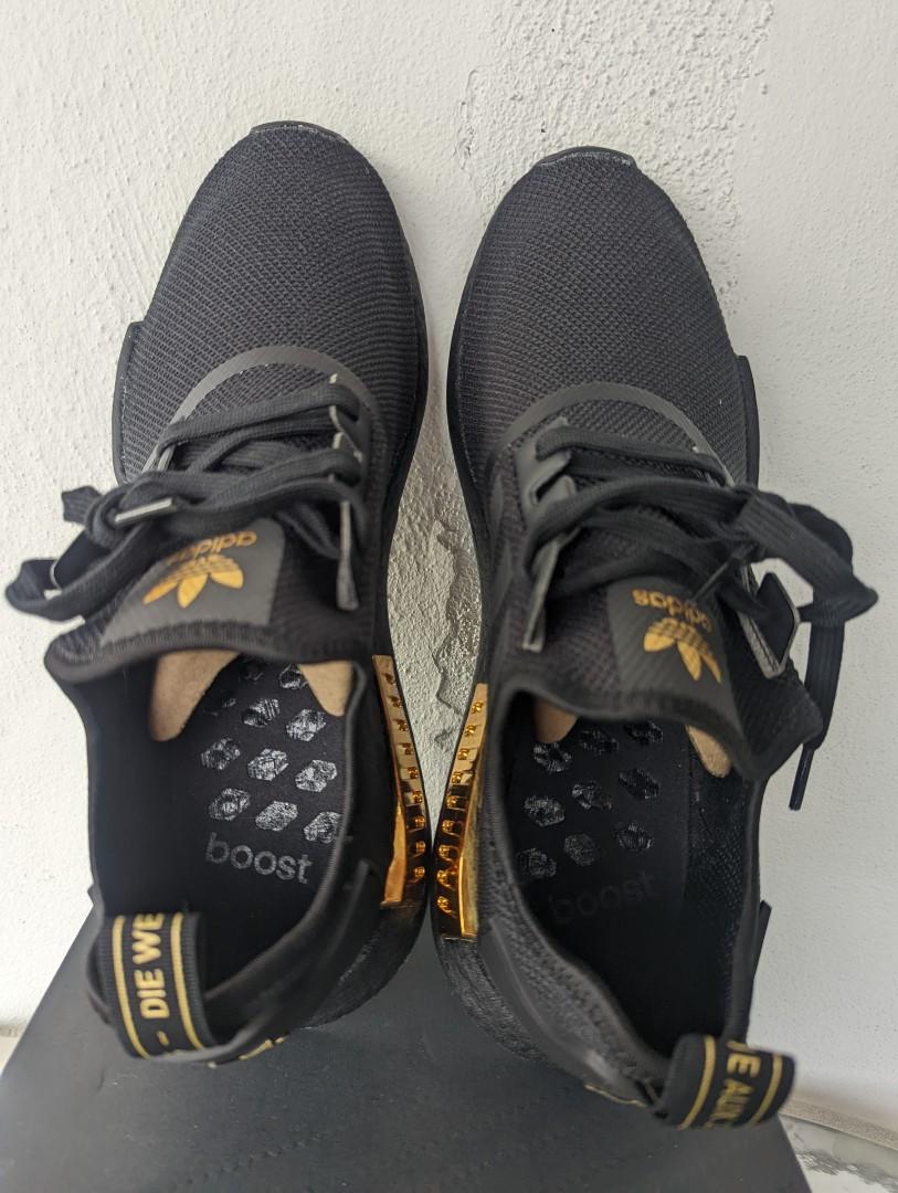 adidas NMD R1 Black Gold Metallic