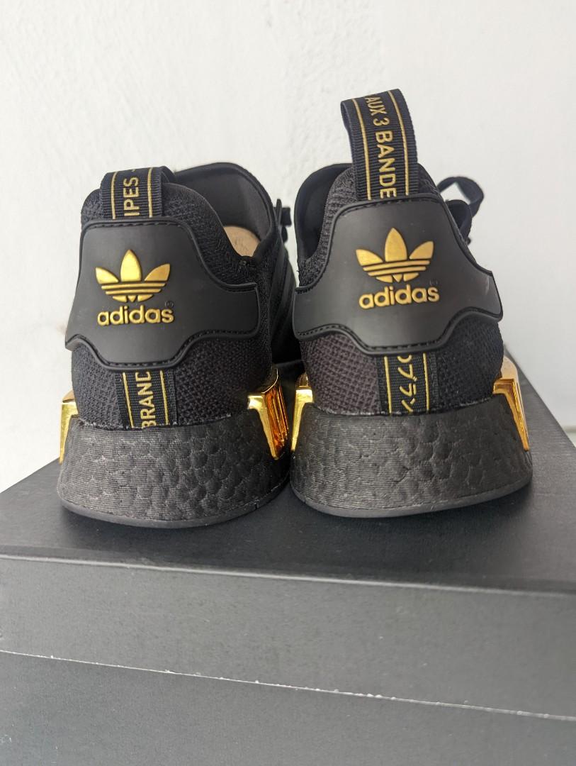 Versace x adidas nmd r1 sales black gold