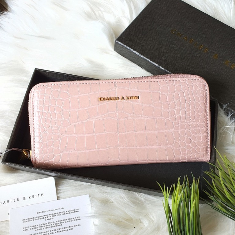 charles & keith croc effect small wallet