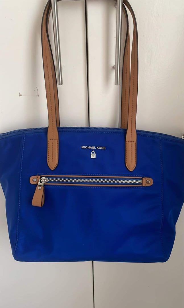 NEW MICHAEL KORS ELECTRIC BLUE Ellie MD Shoulder Flap Leather Clutch Bag-NWT$378  $99.99 - PicClick