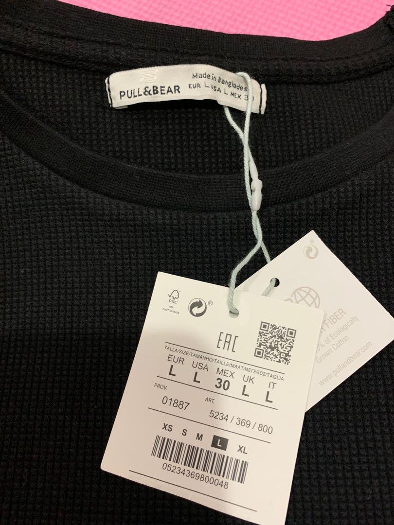 Original Pull & Bear crop top shirt (Category: Shirts) located in Marilao. Submitted by agonold (Listing ID 1145135734, Image 2). Description: Original Pull & Bear crop top Brand new bought from Outlet in Abu Dhabi Size Large RFS: Decluttering.
