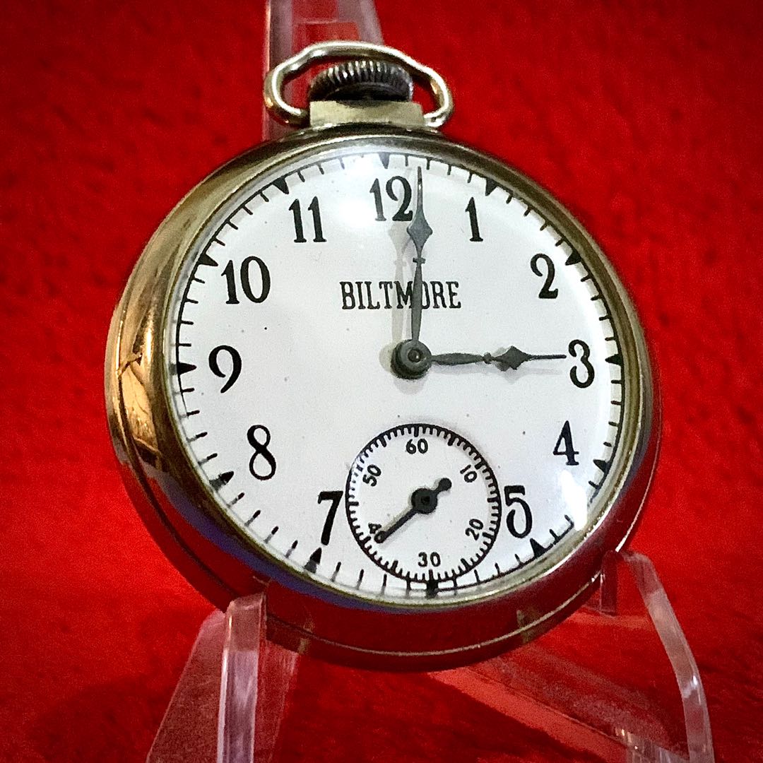 Pocket Watch Ingraham Biltmore 1950 Vintage Made in USA