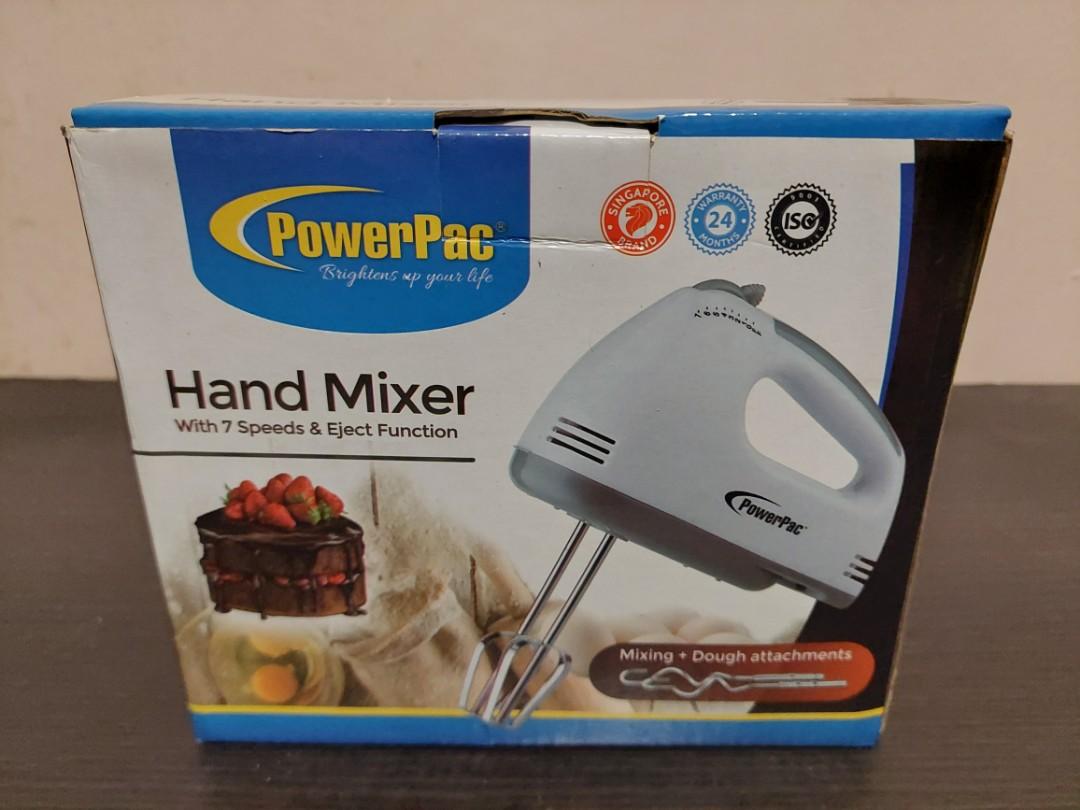 Powerpac Hand Mixer (7 speed with eject function), TV & Home Appliances
