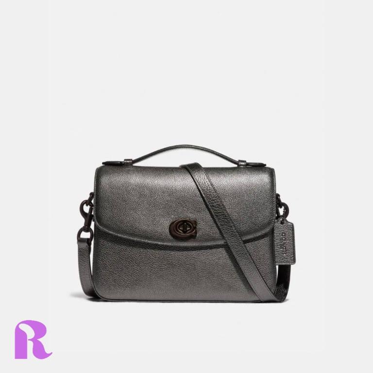 PREORDER COACH Cassie Crossbody Metallic Graphite 80332