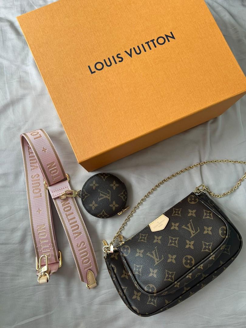 LV Multi Pochette - Pink, Women's Fashion, Bags & Wallets, Cross-body Bags  on Carousell