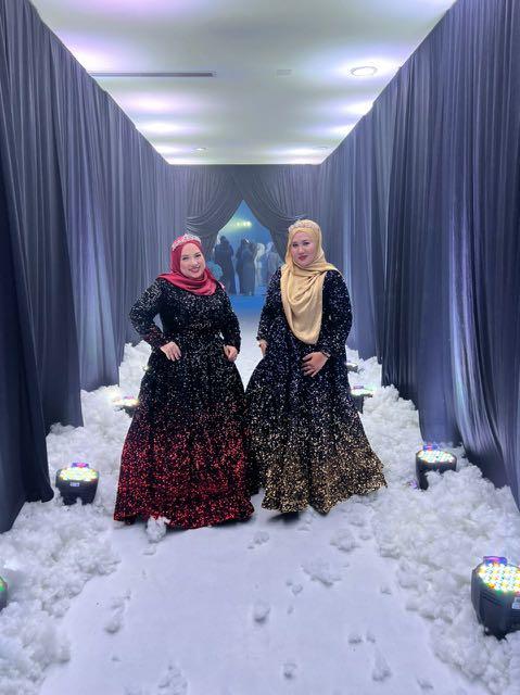 Masquerade top dress muslimah