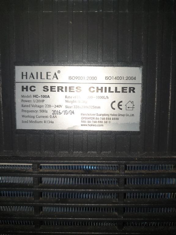 Selling 2 nos working hailea chiller, Pet Supplies, Homes & Other Pet