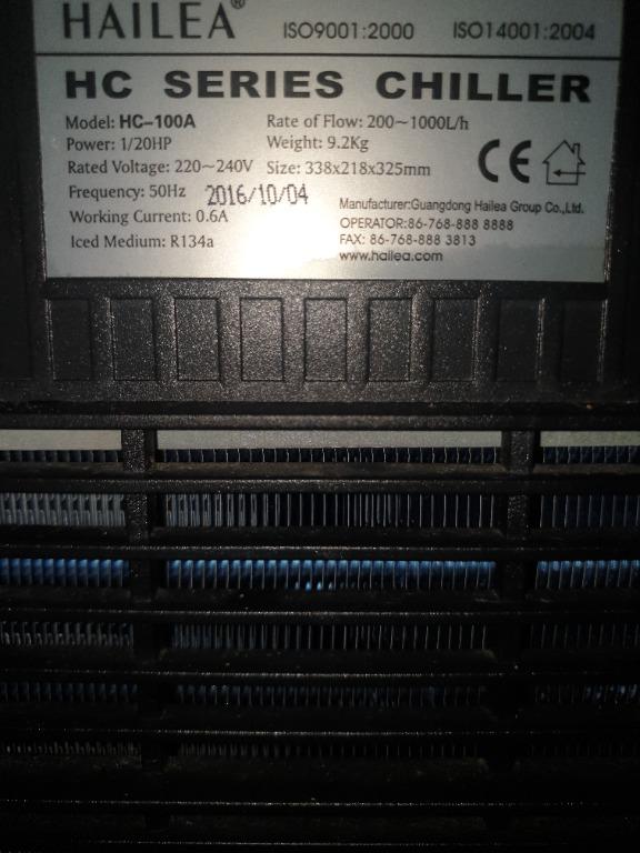 Selling 2 nos working hailea chiller, Pet Supplies, Homes & Other Pet